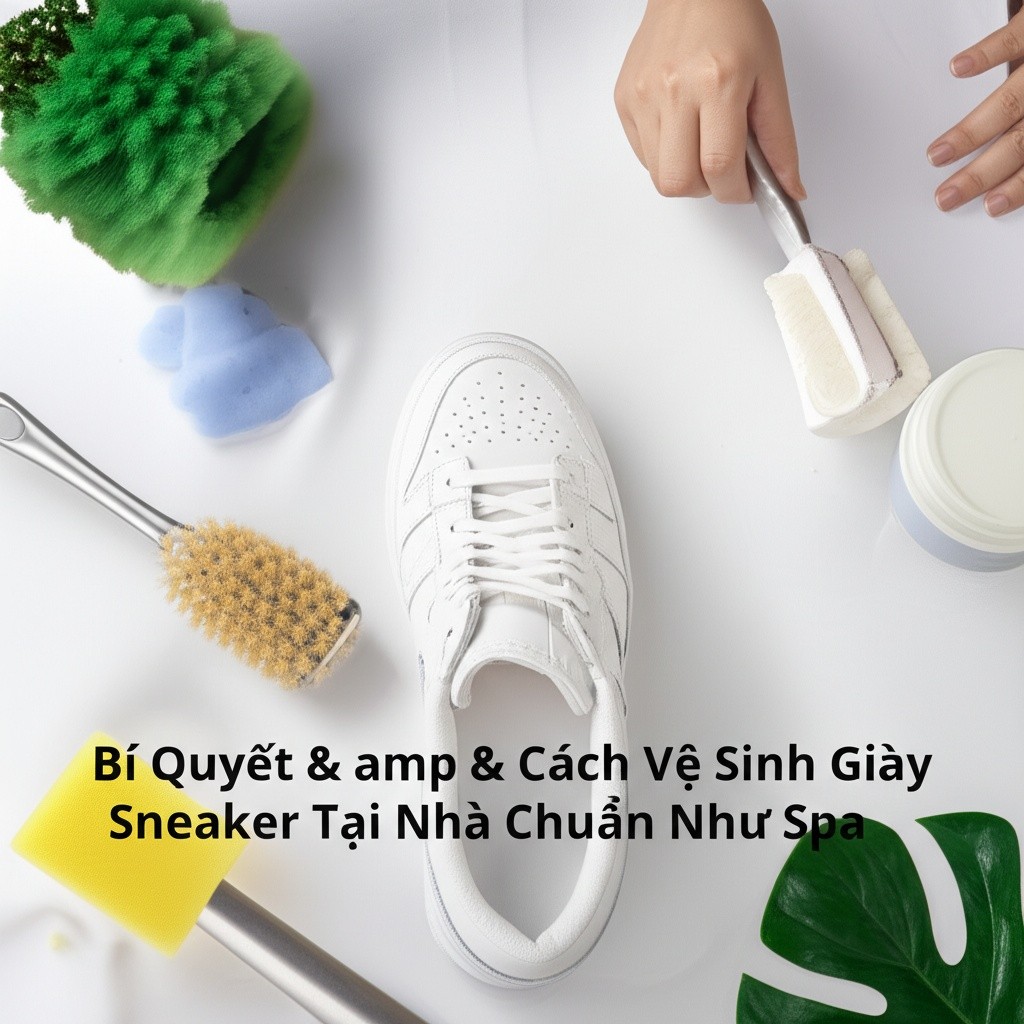 Hình minh họa cho bài viết: Bí Quyết & Cách Vệ Sinh Giày Sneaker Tại Nhà Chuẩn Như Spa