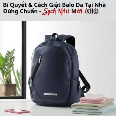Bí Quyết & Cách Giặt Balo Da Tại Nhà Đúng Chuẩn - Sạch Như Mới Mà Không Hư Hỏng