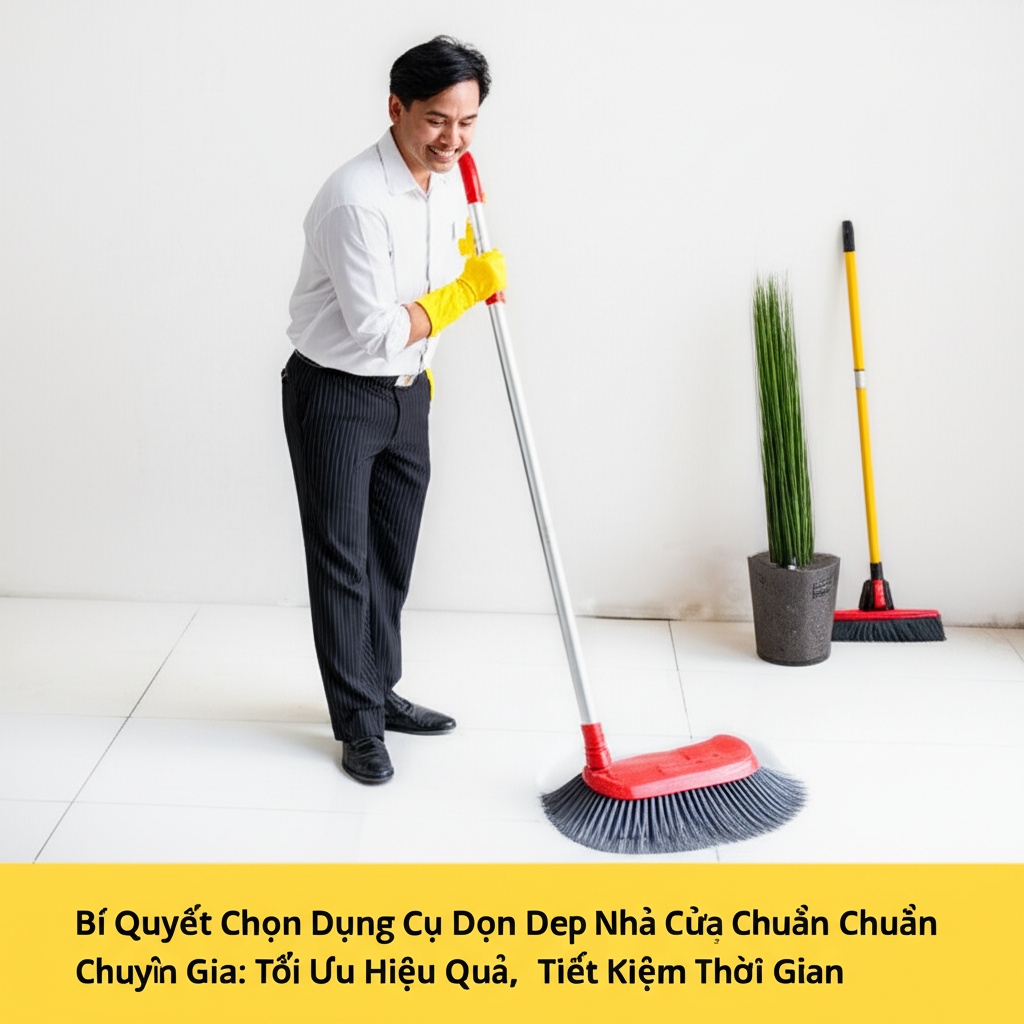 Hình minh họa cho bài viết: Bí Quyết Chọn Dụng Cụ Dọn Dẹp Nhà Cửa Chuẩn Chuyên Gia: Tối Ưu Hiệu Quả, Tiết Kiệm Thời Gian