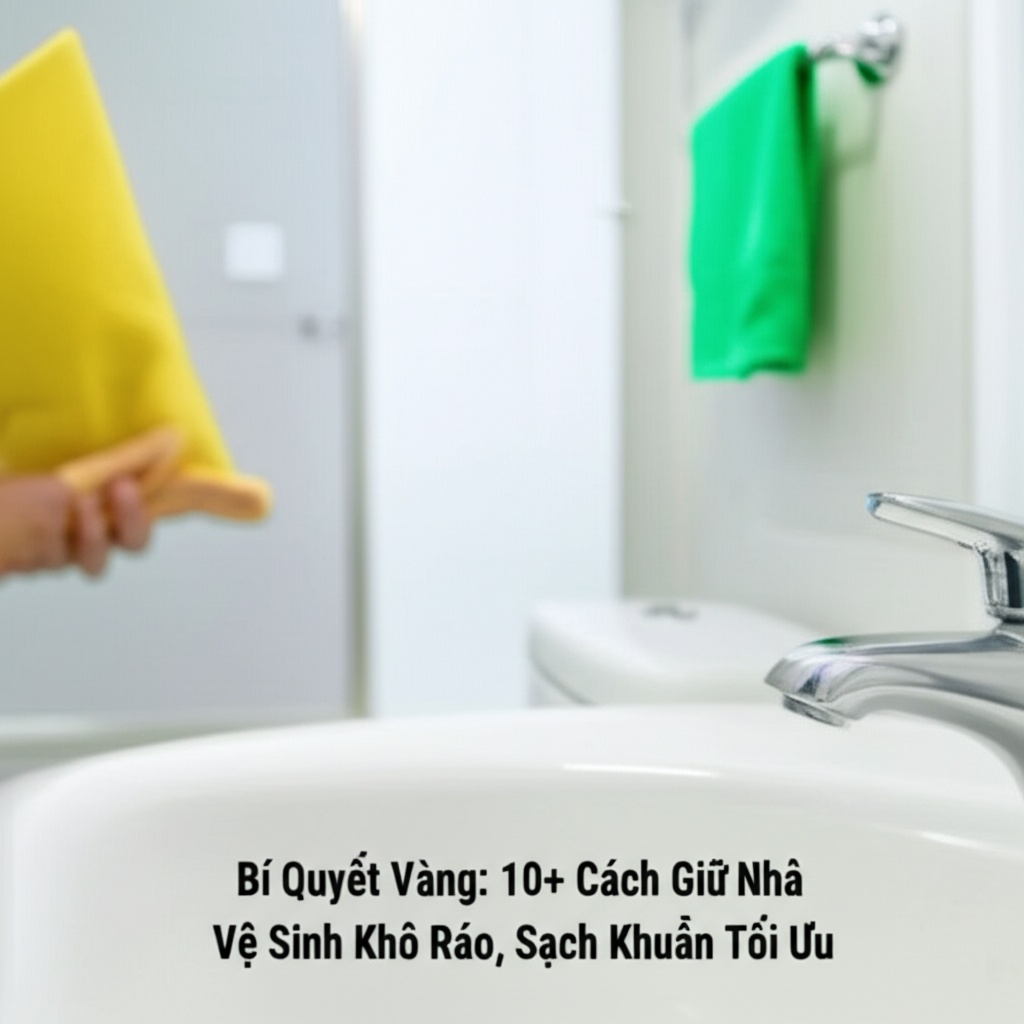 Hình minh họa cho bài viết: Bí Quyết Vàng: 10+ Cách Giữ Nhà Vệ Sinh Khô Ráo, Sạch Khuẩn Tối Ưu