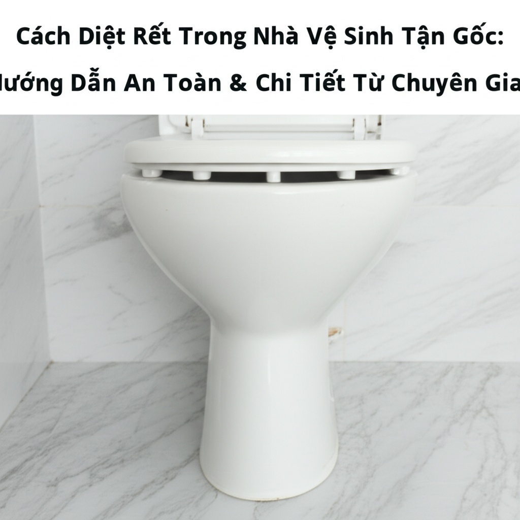 Hình minh họa cho bài viết: Cách Diệt Rết Trong Nhà Vệ Sinh Tận Gốc: Hướng Dẫn An Toàn & Chi Tiết Từ Chuyên Gia