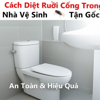 Cách Diệt Ruồi Cống Trong Nhà Vệ Sinh Tận Gốc, An Toàn & Hiệu Quả