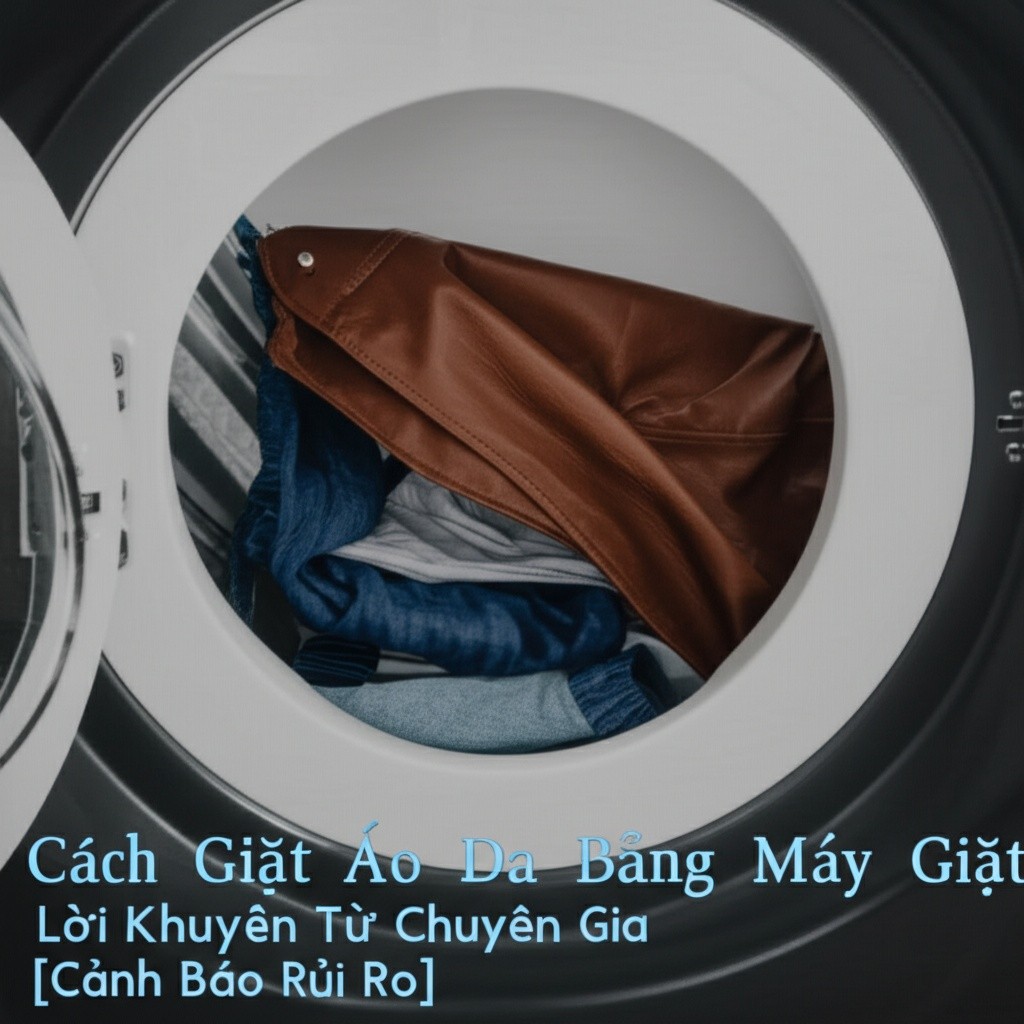 Hình minh họa cho bài viết: Cách Giặt Áo Da Bằng Máy Giặt: Lời Khuyên Từ Chuyên Gia [Cảnh Báo Rủi Ro]