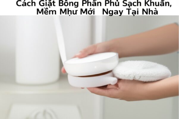 Cách Giặt Bông Phấn Phủ Sạch Khuẩn, Mềm Mịn Như Mới Ngay Tại Nhà