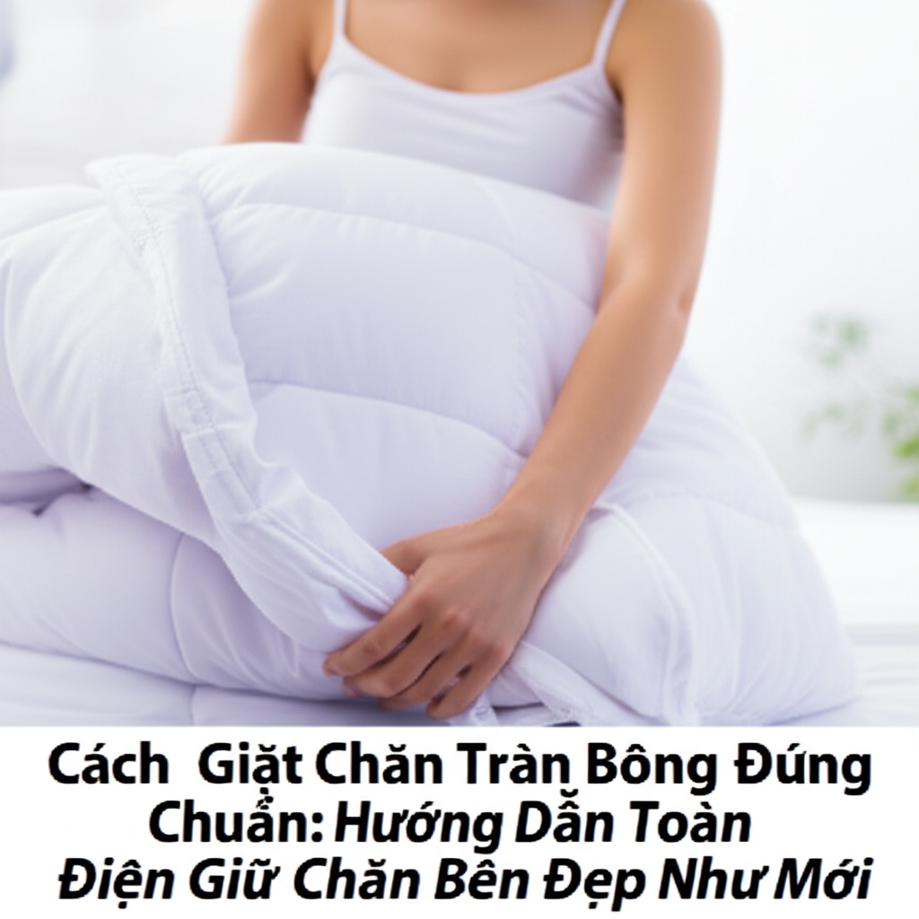 Hình minh họa cho bài viết: Cách Giặt Chăn Trần Bông Đúng Chuẩn: Hướng Dẫn Toàn Diện Giữ Chăn Bền Đẹp Như Mới
