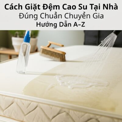 Cách Giặt Đệm Cao Su Tại Nhà Đúng Chuẩn Chuyên Gia: Hướng Dẫn A-Z