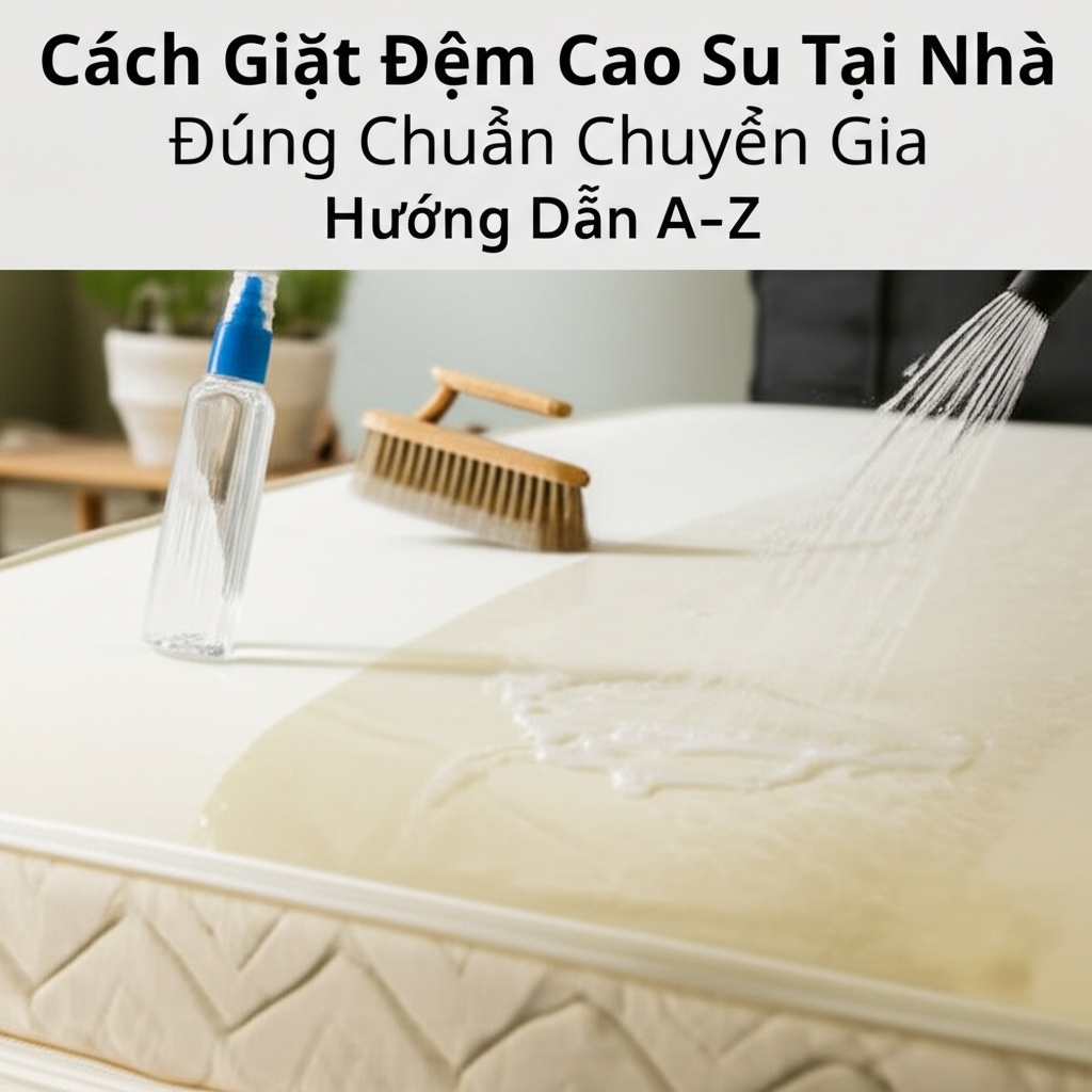 Hình minh họa cho bài viết: Cách Giặt Đệm Cao Su Tại Nhà Đúng Chuẩn Chuyên Gia: Hướng Dẫn A-Z