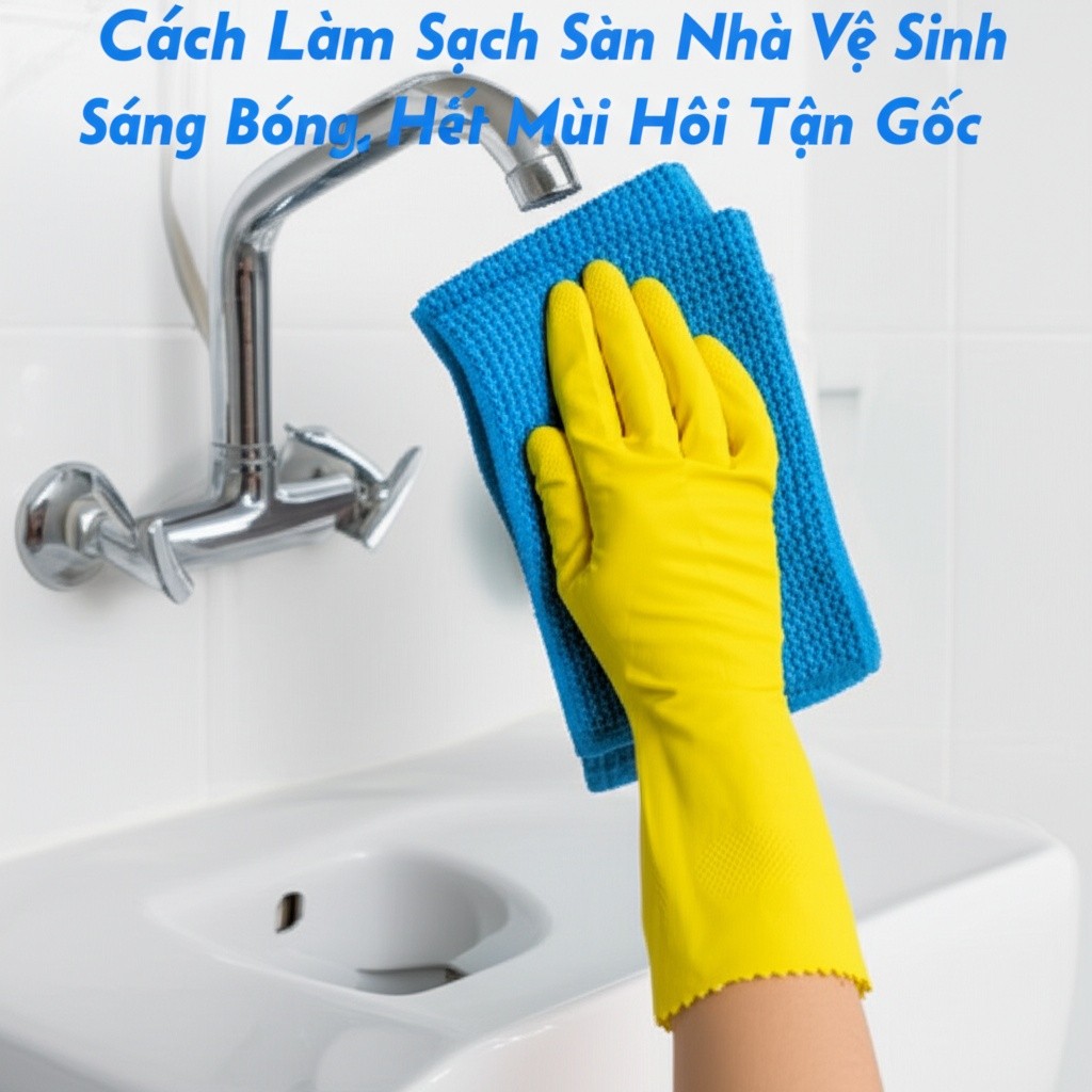 Hình minh họa cho bài viết: Cách Làm Sạch Sàn Nhà Vệ Sinh Sáng Bóng, Hết Mùi Hôi Tận Gốc