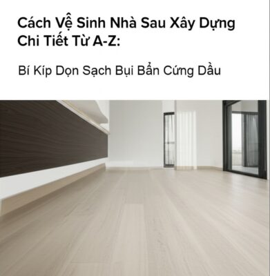 Cách Vệ Sinh Nhà Sau Xây Dựng Chi Tiết Từ A-Z: Bí Kíp Dọn Sạch Bụi Bẩn Cứng Đầu