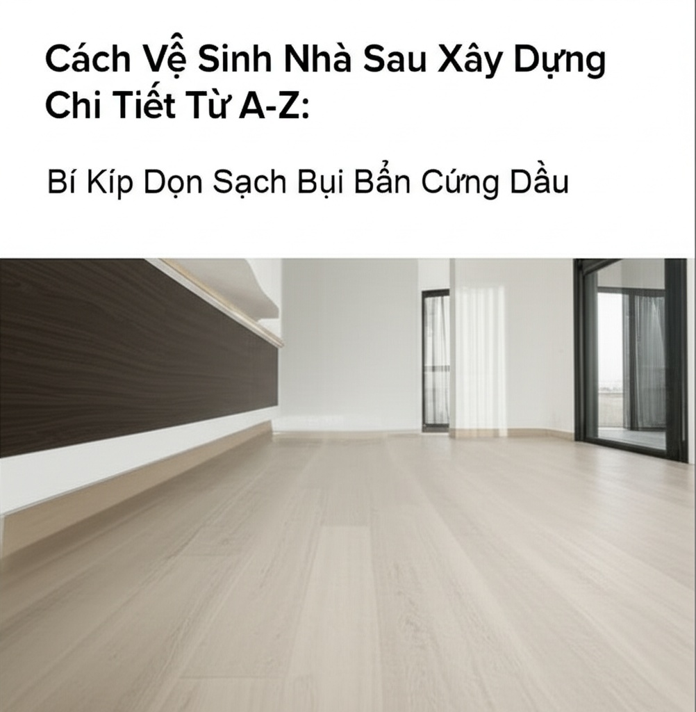 Hình minh họa cho bài viết: Cách Vệ Sinh Nhà Sau Xây Dựng Chi Tiết Từ A-Z: Bí Kíp Dọn Sạch Bụi Bẩn Cứng Đầu