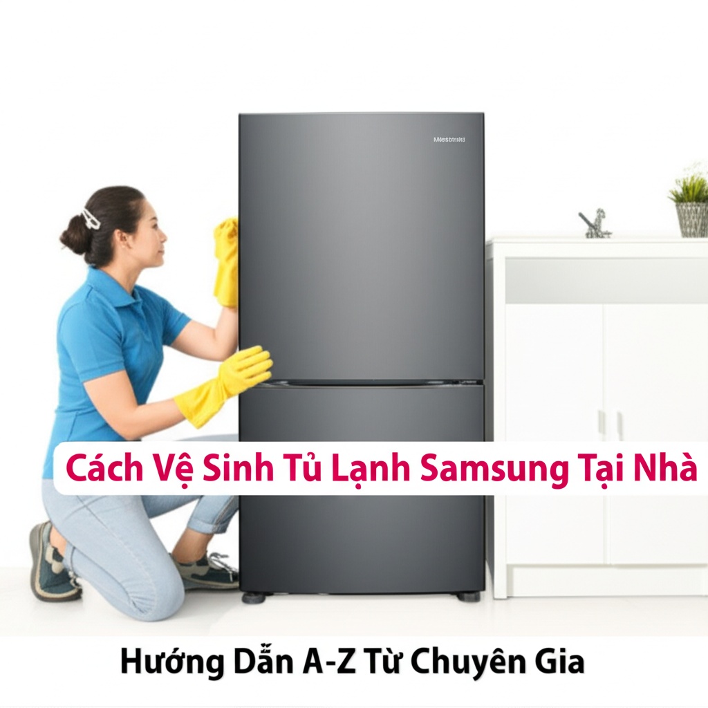 Hình minh họa cho bài viết: Cách Vệ Sinh Tủ Lạnh Samsung Tại Nhà: Hướng Dẫn A-Z Từ Chuyên Gia