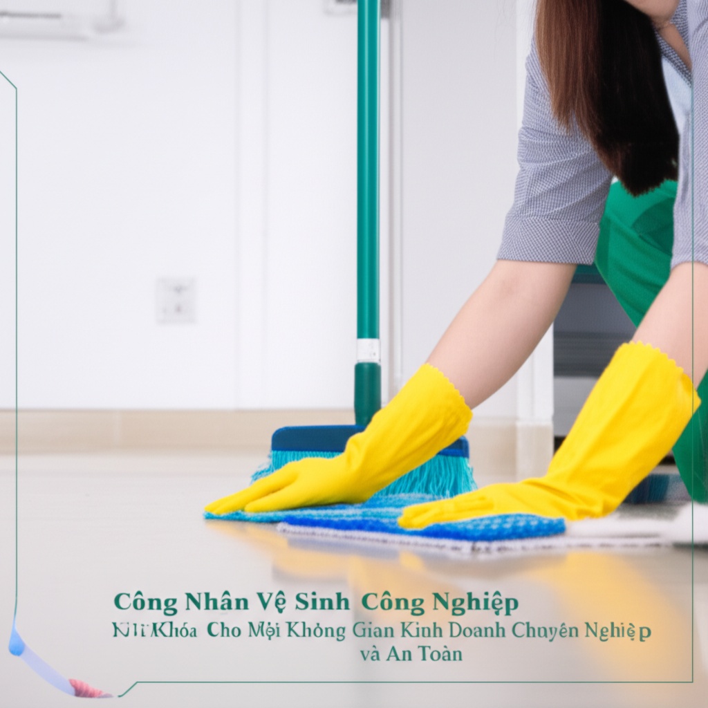 Hình minh họa cho bài viết: Công Nhân Vệ Sinh Công Nghiệp: Chìa Khóa Cho Một Không Gian Kinh Doanh Chuyên Nghiệp và An Toàn