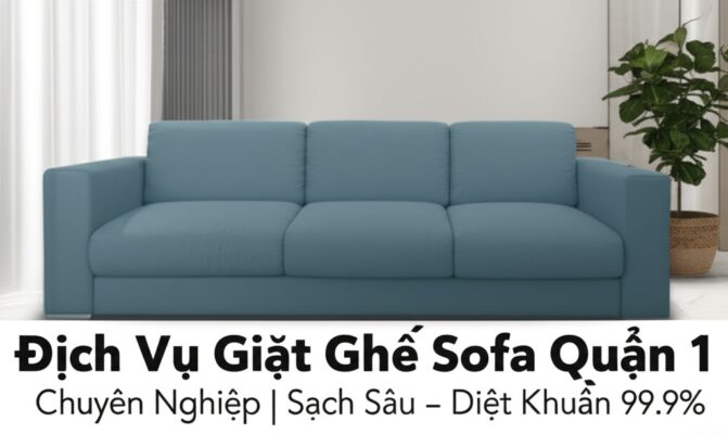 Dịch Vụ Giặt Ghế Sofa Quận 1 Chuyên Nghiệp | Sạch Sâu - Diệt Khuẩn 99.9%