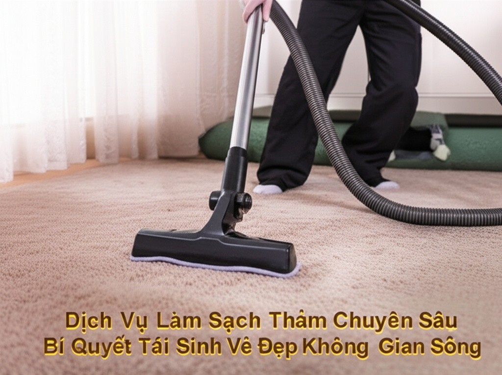 Hình minh họa cho bài viết: Dịch Vụ Làm Sạch Thảm Chuyên Sâu: Bí Quyết Tái Sinh Vẻ Đẹp Không Gian Sống