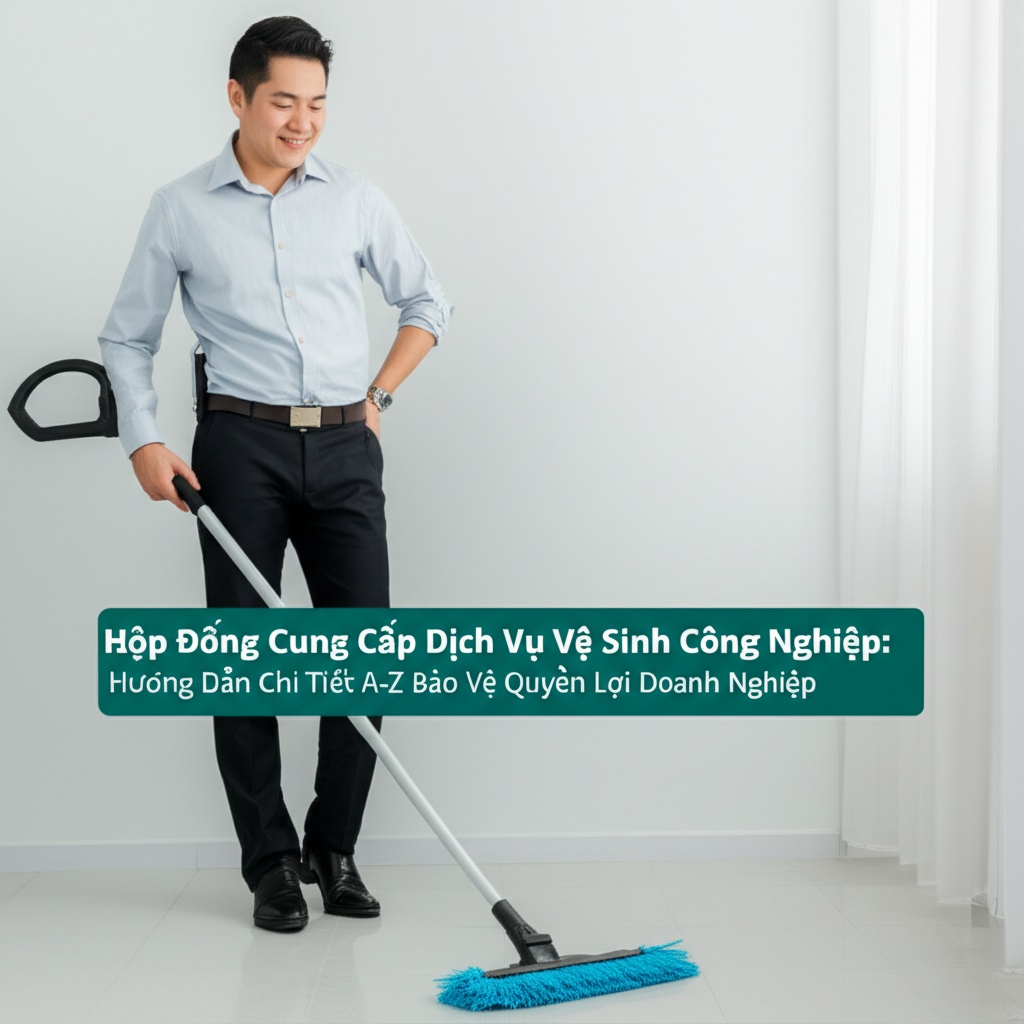 Hình minh họa cho bài viết: Hợp Đồng Cung Cấp Dịch Vụ Vệ Sinh Công Nghiệp: Hướng Dẫn Chi Tiết A-Z Bảo Vệ Quyền Lợi Doanh Nghiệp