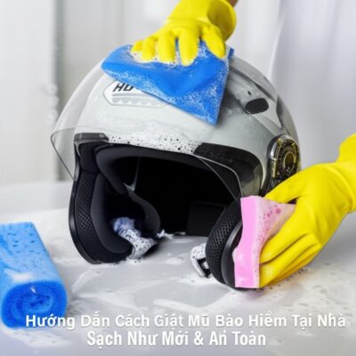Hướng Dẫn Cách Giặt Mũ Bảo Hiểm Tại Nhà Sạch Như Mới & An Toàn