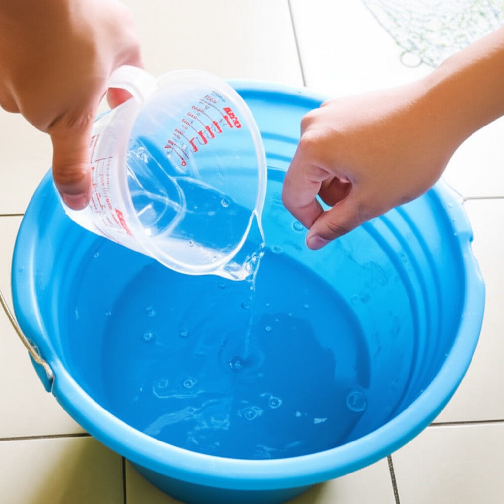 Hình minh họa cho bài viết: Hướng Dẫn Chi Tiết Cách Pha Javen Để Vệ Sinh Nền Nhà Sạch Khuẩn, Sáng Bóng