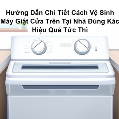Hướng Dẫn Chi Tiết Cách Vệ Sinh Máy Giặt Cửa Trên Tại Nhà Đúng Cách, Hiệu Quả Tức Thì
