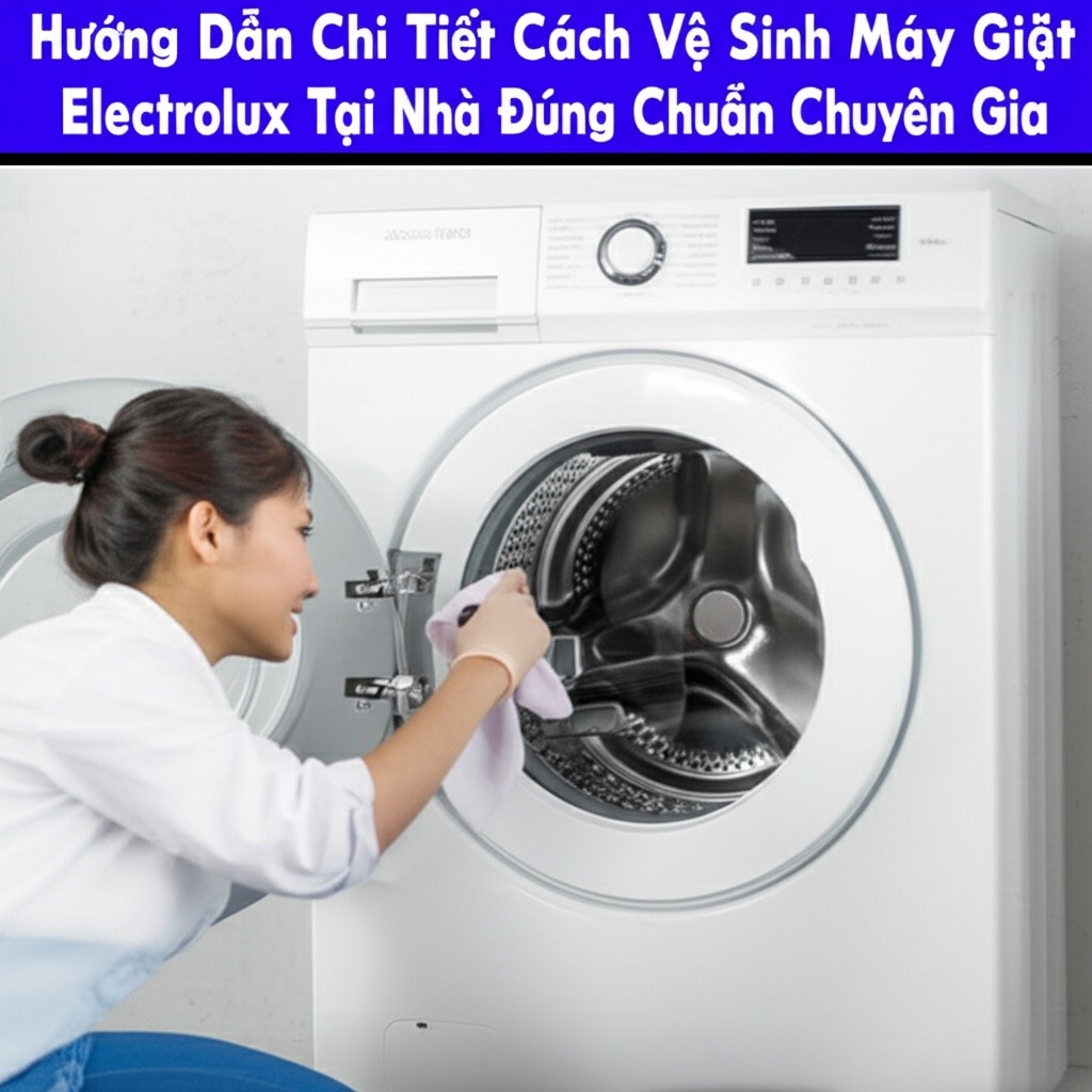 Hình minh họa cho bài viết: Hướng Dẫn Chi Tiết Cách Vệ Sinh Máy Giặt Electrolux Tại Nhà Đúng Chuẩn Chuyên Gia