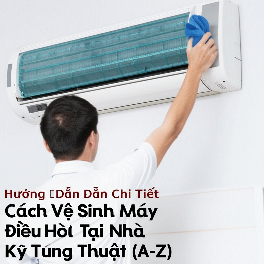 Hình minh họa cho bài viết: Hướng Dẫn Chi Tiết Cách Vệ Sinh Máy Điều Hòa Tại Nhà Đúng Kỹ Thuật (A-Z)
