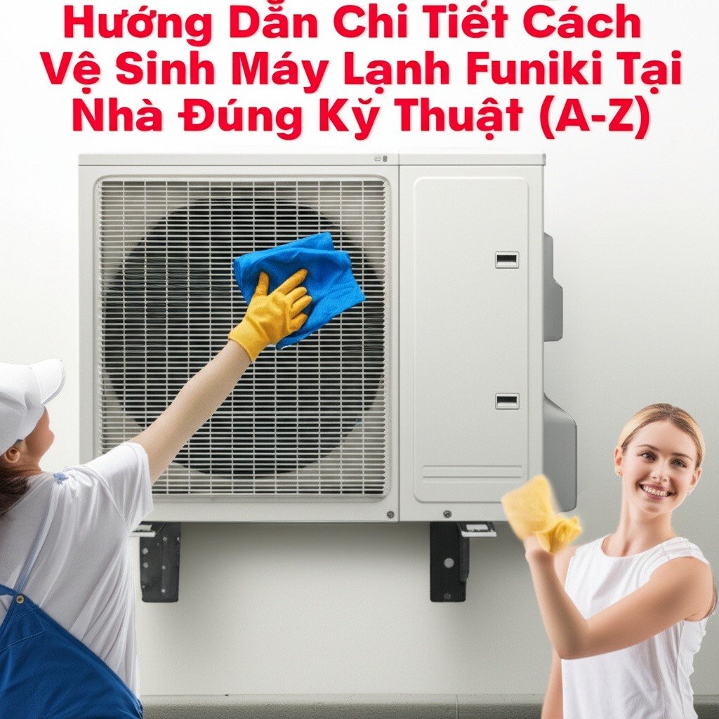 Hình minh họa cho bài viết: Hướng Dẫn Chi Tiết Cách Vệ Sinh Máy Lạnh Funiki Tại Nhà Đúng Kỹ Thuật (A-Z)