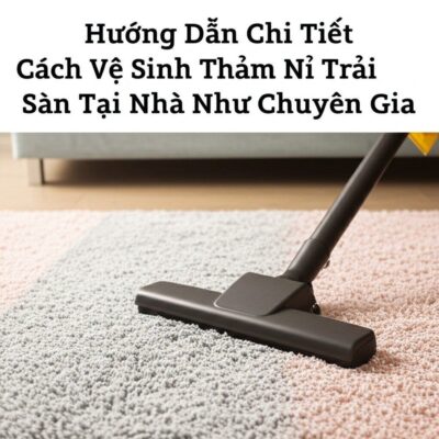 Hướng Dẫn Chi Tiết Cách Vệ Sinh Thảm Nỉ Trải Sàn Tại Nhà Như Chuyên Gia