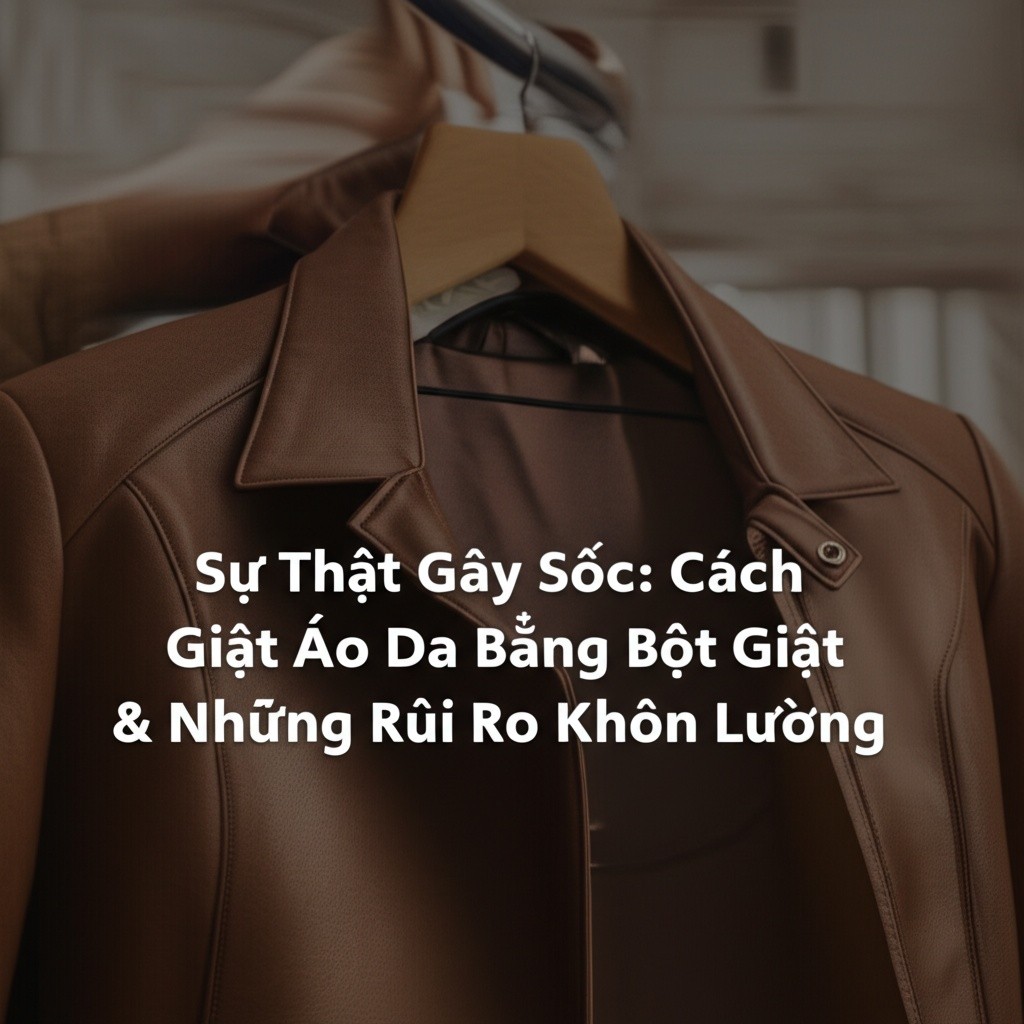 Hình minh họa cho bài viết: Sự Thật Gây Sốc: Cách Giặt Áo Da Bằng Bột Giặt & Những Rủi Ro Khôn Lường