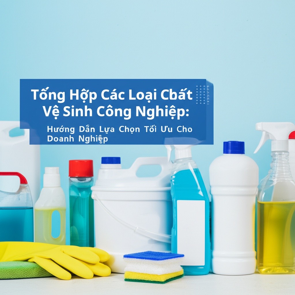Hình minh họa cho bài viết: Tổng Hợp Các Loại Hóa Chất Vệ Sinh Công Nghiệp: Hướng Dẫn Lựa Chọn Tối Ưu Cho Doanh Nghiệp