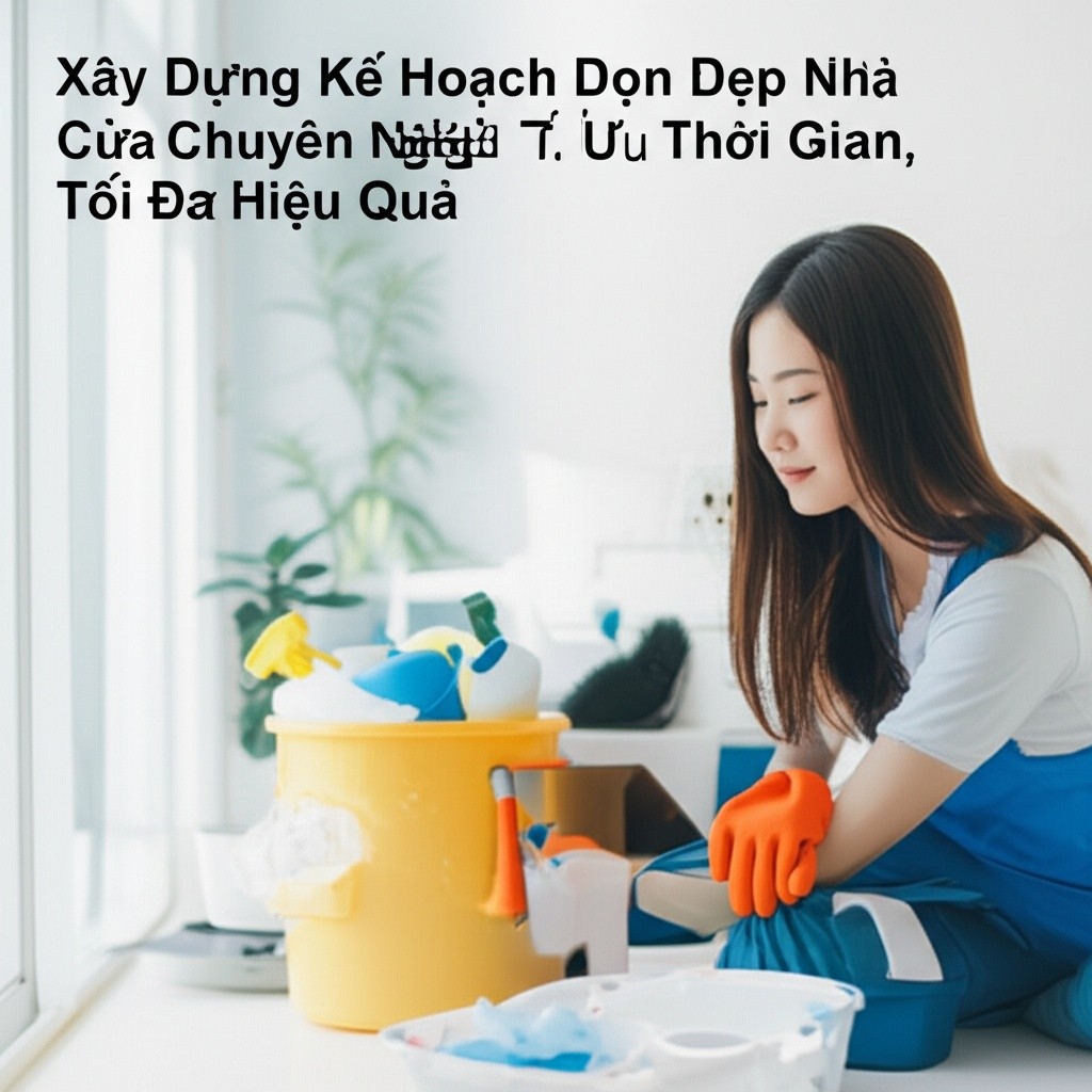 Hình minh họa cho bài viết: Xây Dựng Kế Hoạch Dọn Dẹp Nhà Cửa Chuyên Nghiệp: Tối Ưu Thời Gian, Tối Đa Hiệu Quả